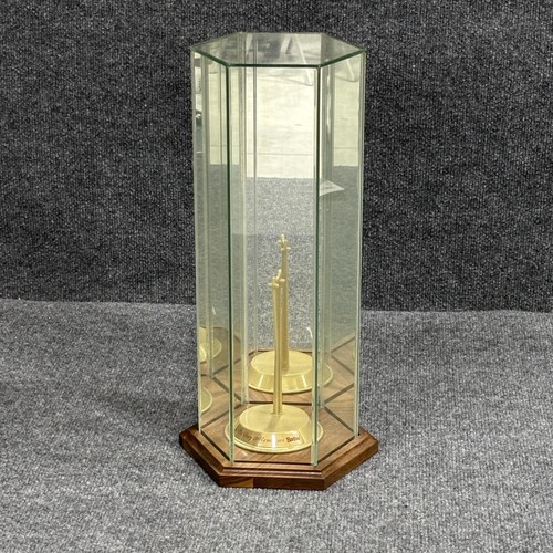 Doll display stand glass case - doll,